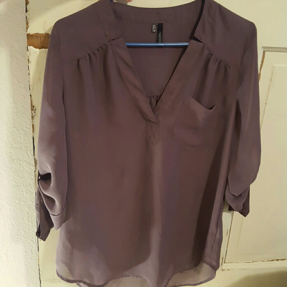 Flattering Lavender Blouse
