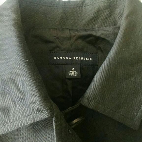 *Banana Republic* Trench Coat (Black) - Picture 2 of 4