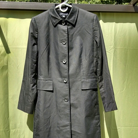 *Banana Republic* Trench Coat (Black) - Picture 3 of 4