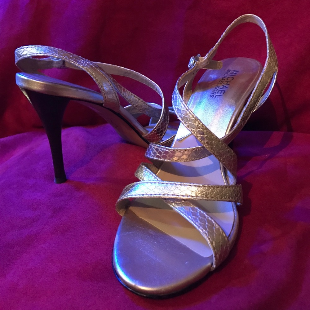 Michael Kors shimmering gold snakeskin stiletto❣❣✨ - Picture 6 of 8