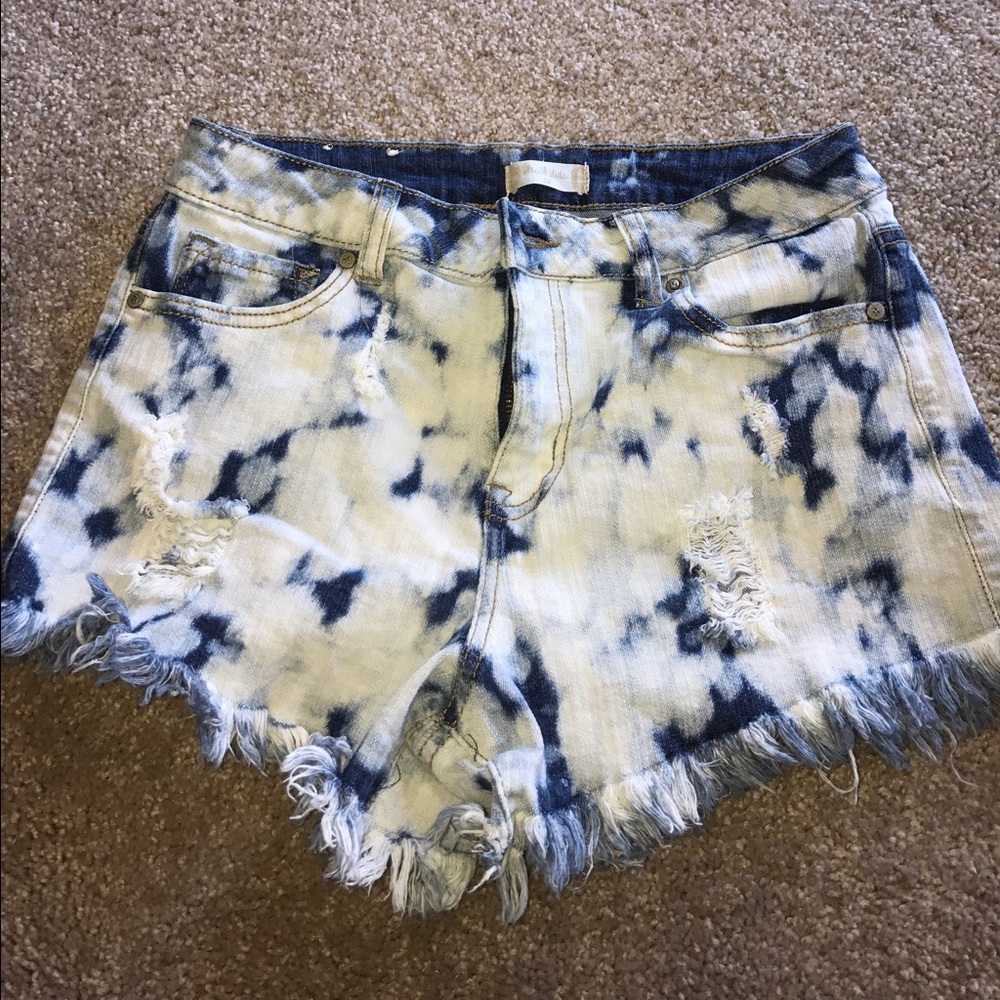 Altar'd State Jean High Wasted Shorts