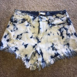 Altar'd State Jean High Wasted Shorts