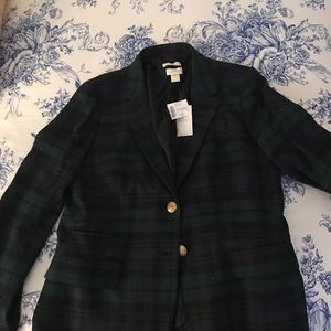 J. Crew plaid blazer