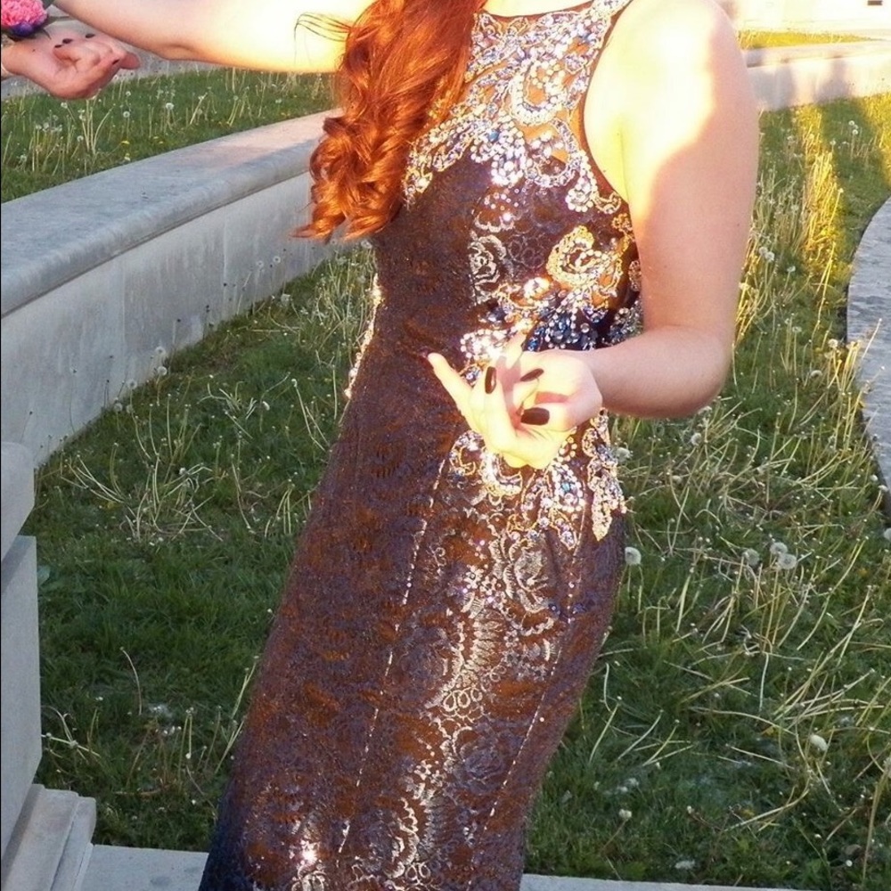 Blue Tiffany Prom Dress