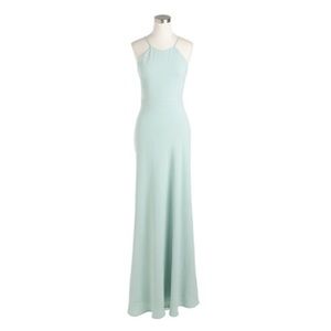 J.Crew maxi "dusty shale" dress