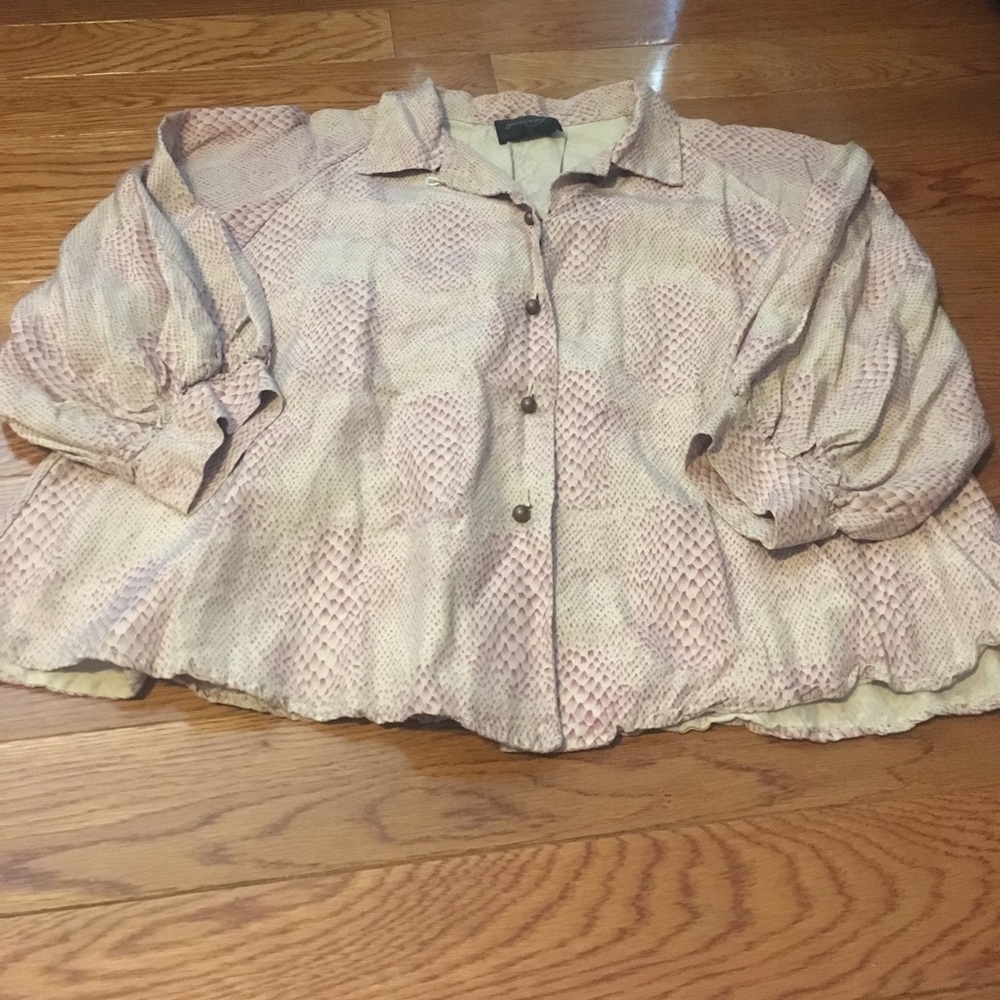Rachel Comey Pink Patterned Button Down Top