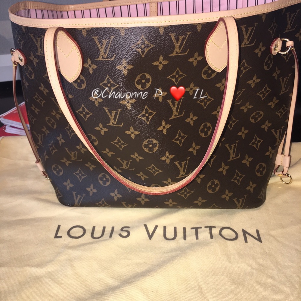 Louis Vuitton NF MM in Mono / Rose Ballerina