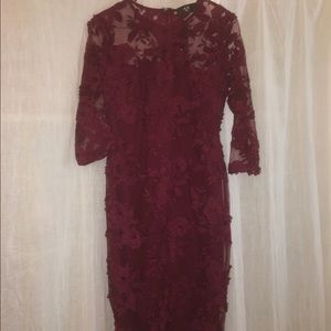 Floral Lace Midi Dress