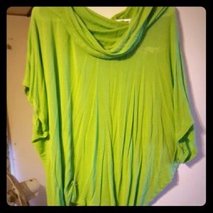 Lime green women's top supper soft worn once