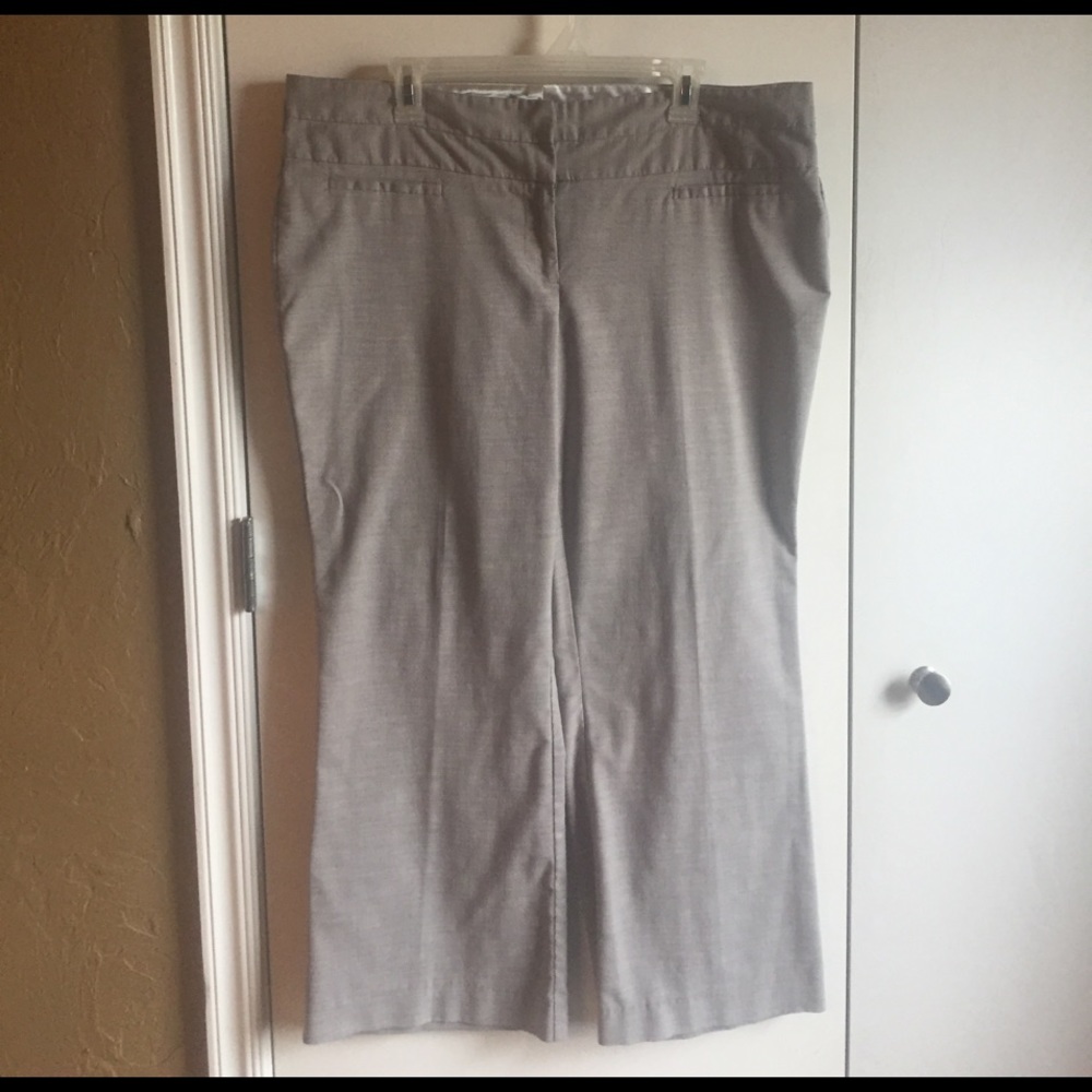 Maurice's 15/16 Taupe Grey dress work pants