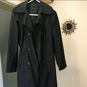 Banana republic navy blue trench jacket