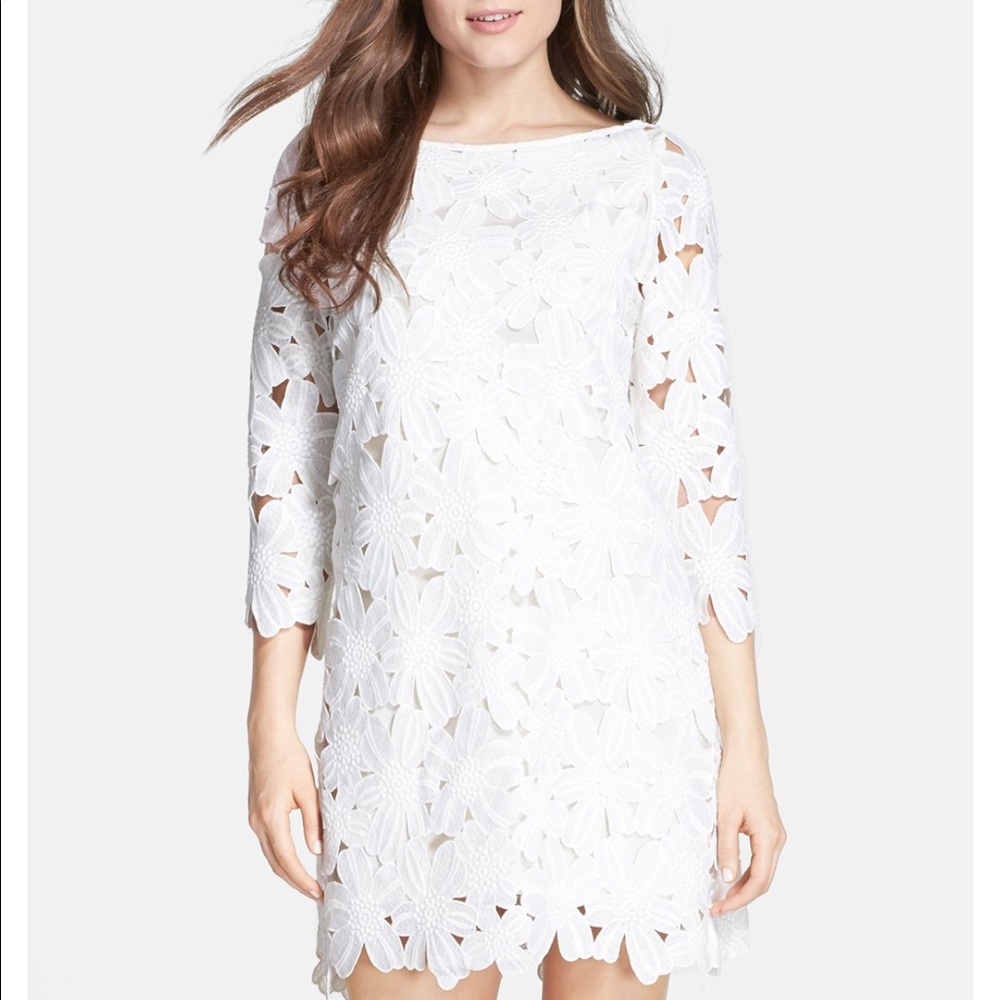 NORDSTROM Floral crochet 3/4 sleeve dress👗 - Picture 2 of 5