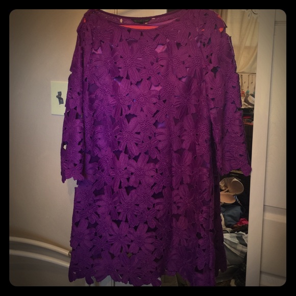 Nordstrom Dresses & Skirts - NORDSTROM Floral crochet 3/4 sleeve dress👗