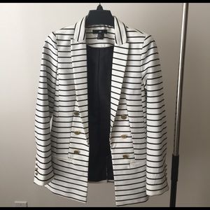 H&M Striped Blazer