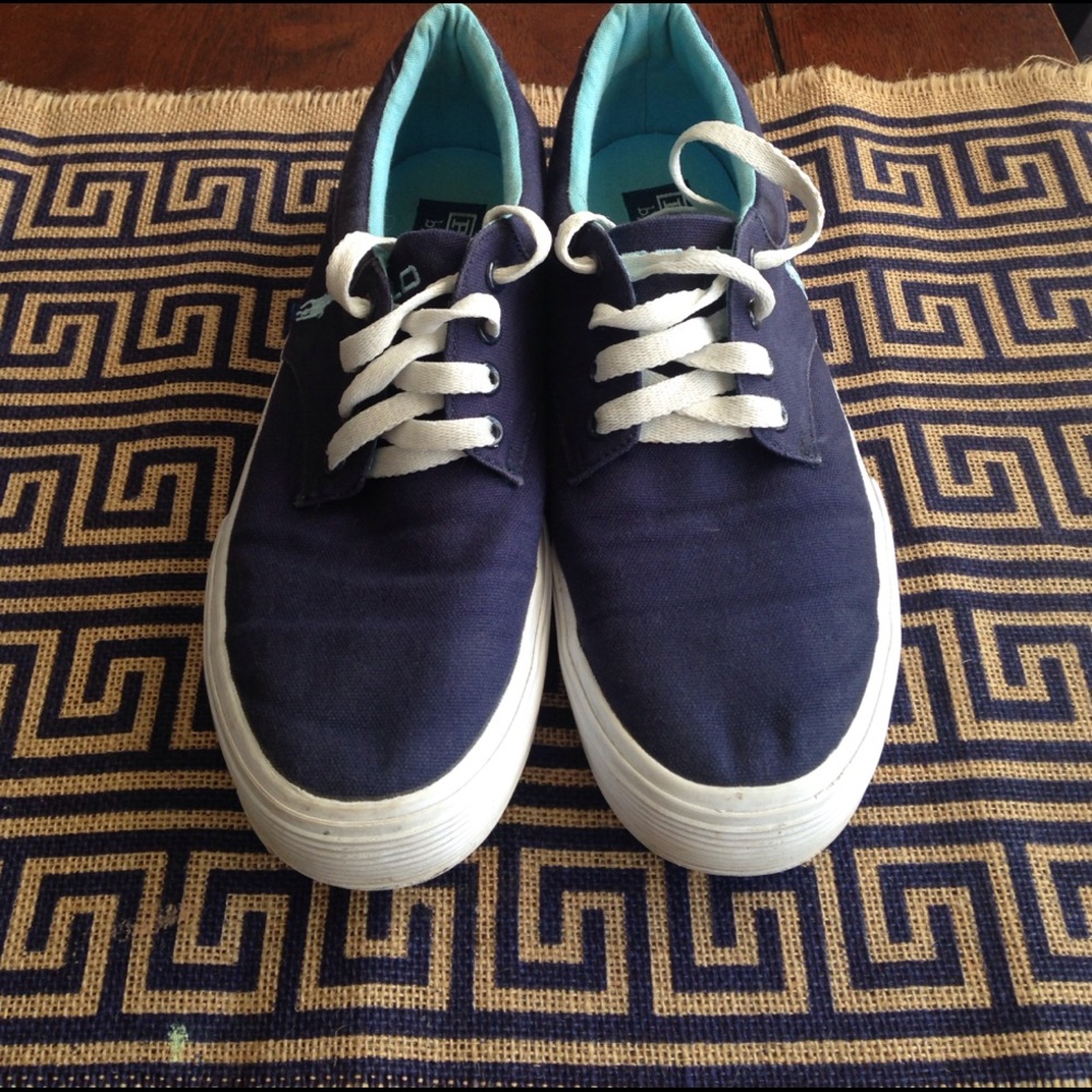 Blue polo shoes