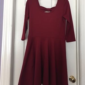 Red Bow backed dress