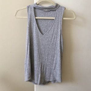 gray tank LA hearts tank top w choker