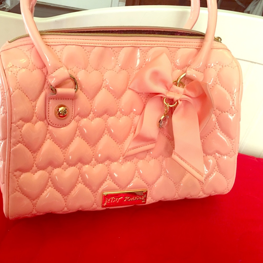 Betsy Johnston baby pink purse