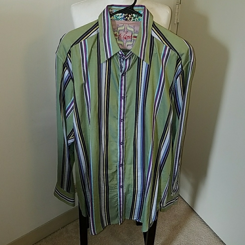 Robert Graham exclusive casual dress shirt XL