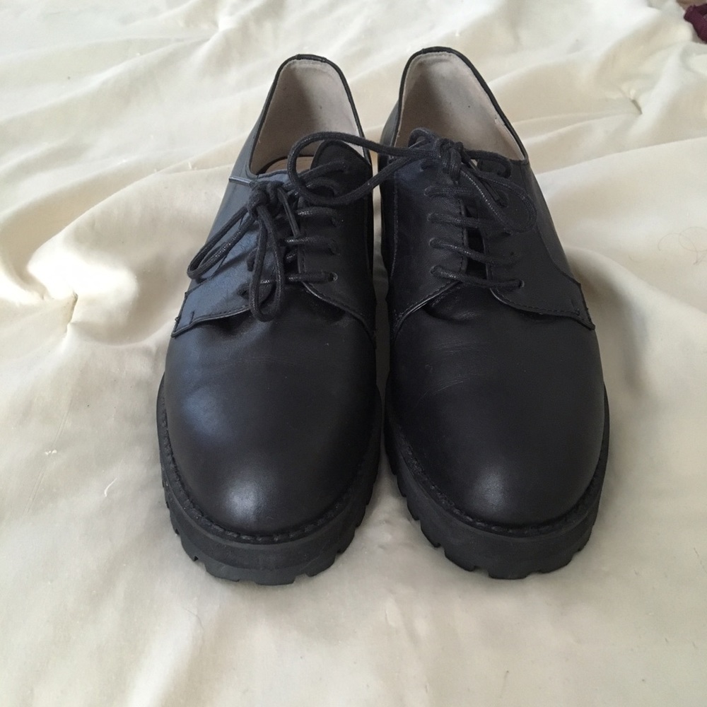 Black Oxfords (real leather)