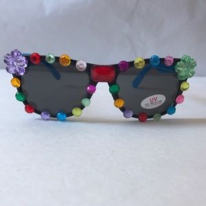 New custom gem festival UV sunglasses