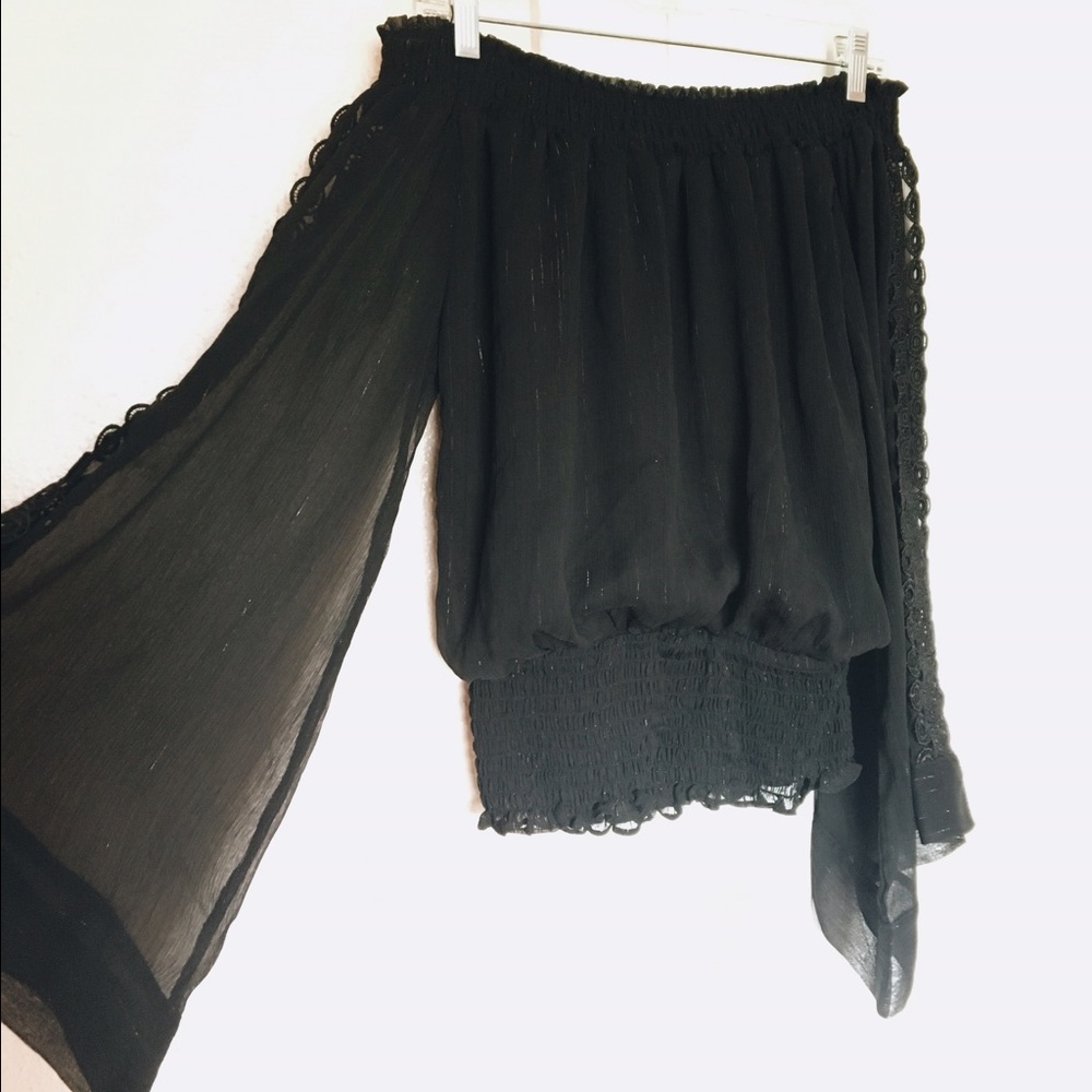 Black Off the Shoulder Top