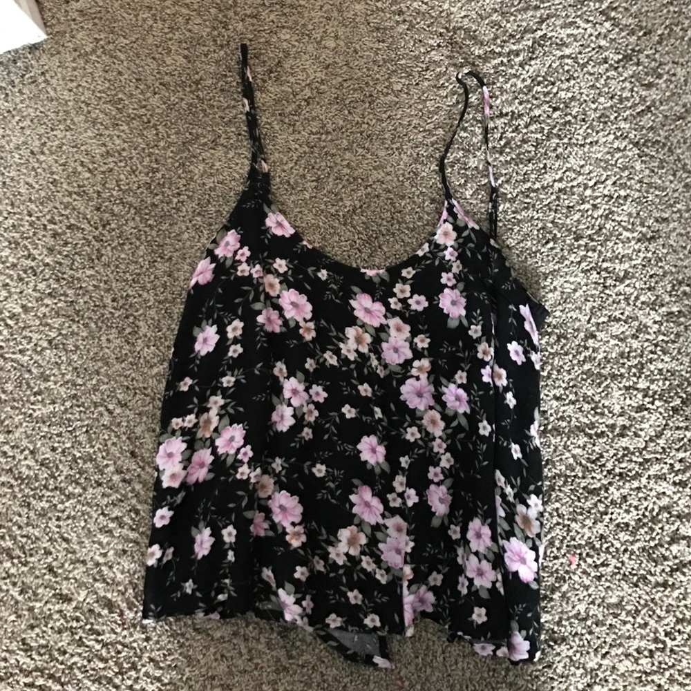 Cute open back tank top