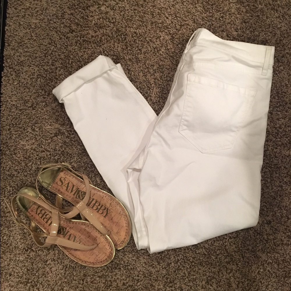 Loft White Skinny Jeans