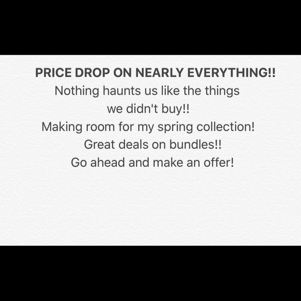 Everything's gotta go!