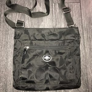 Black Coach cross body purse!