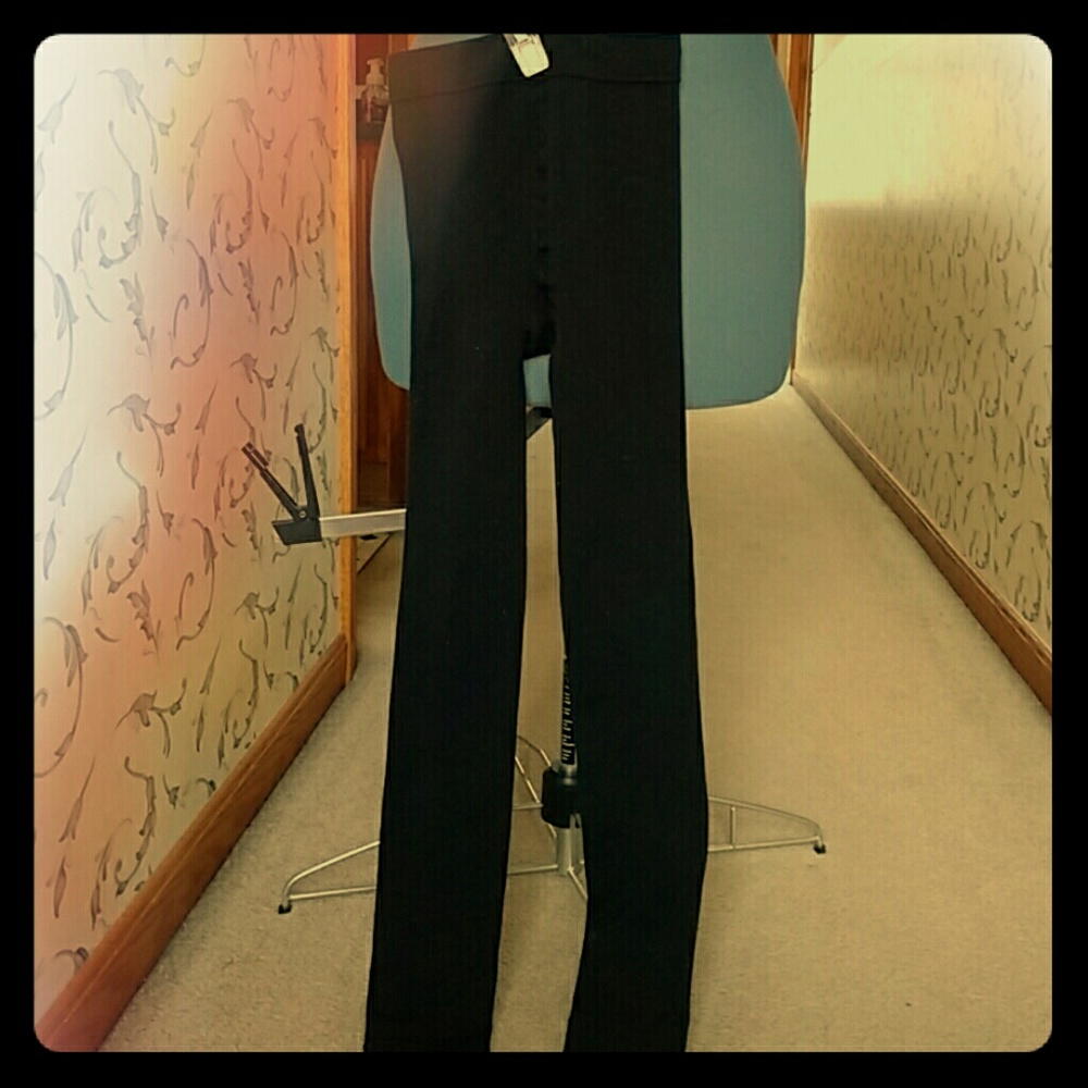 Black Stretchy Fleece-Lined Leggings