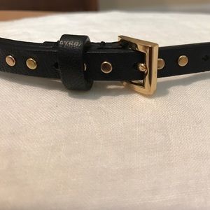 J. Crew black leather belt