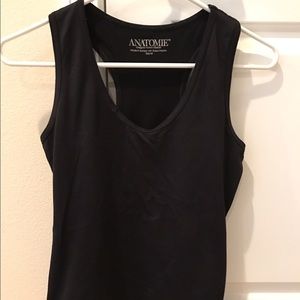 Anatomie Designer Activewear Black Racerback Tank