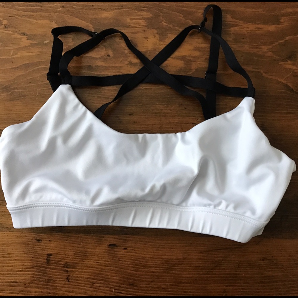 White Forever 21 sports bra