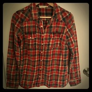 100% Cotton flannel shirt.