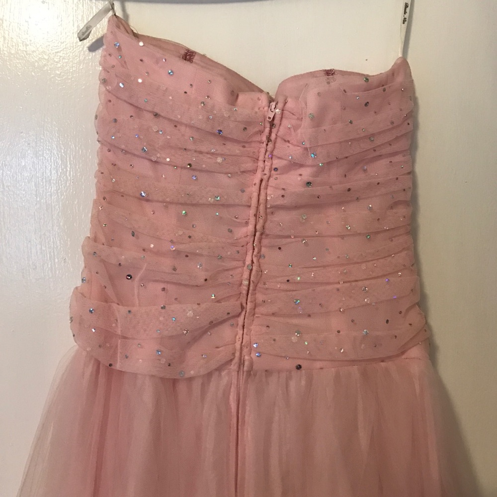BLONDIE NITES Womens Unlined Sleeveless Strapless Full-Length Formal Gown Dress