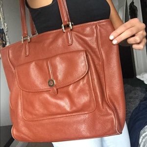 Tory Burch Bucket Bag - Genuine Brown Leather