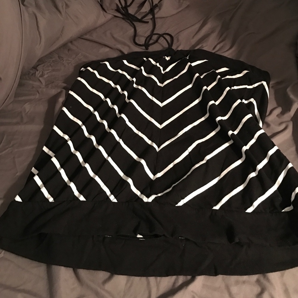 Black and White Chevron Halter Top -- Torrid 3