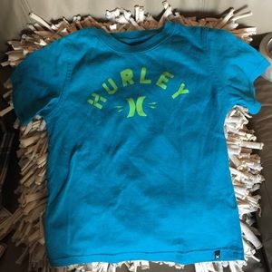 HURLEY BOYS TURQUOISE T SHIRT SZ 6 LIKE NEW