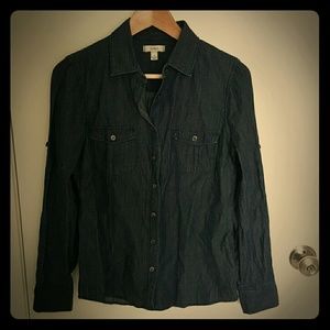 J.Crew denim button down.
