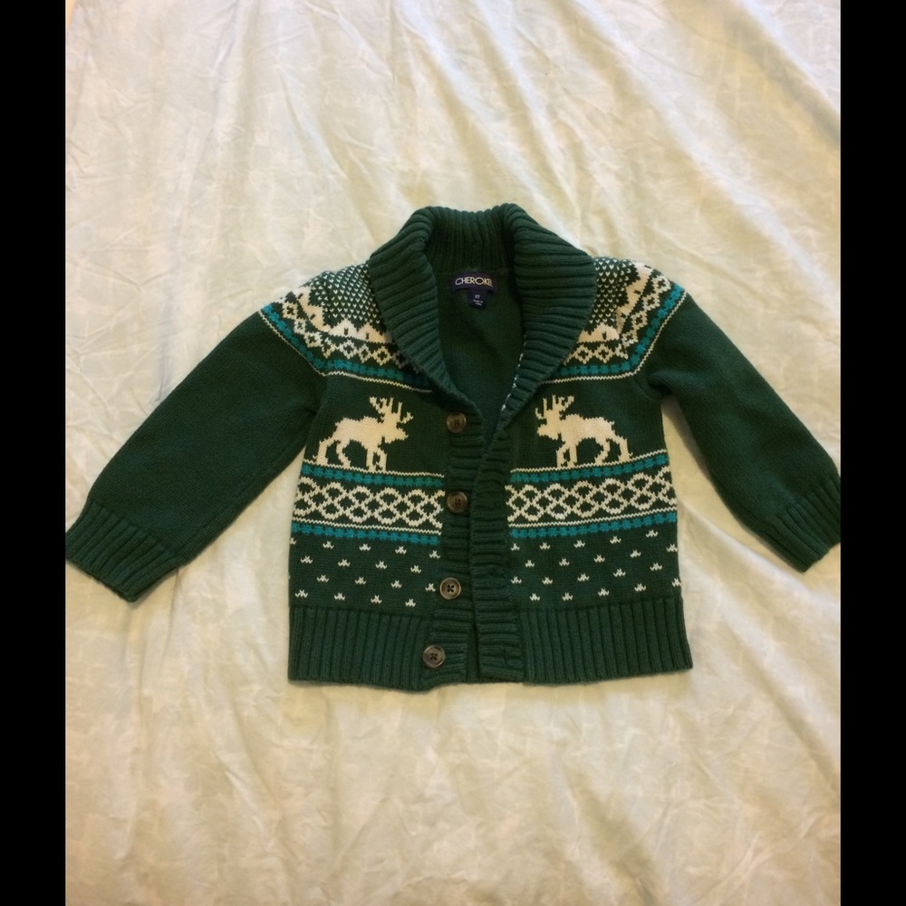 Toddler Boys 2t Warm Button Up Sweater