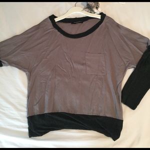 Slouchy long sleeve top