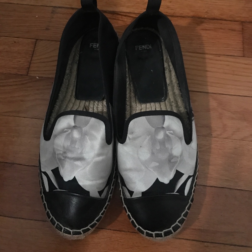 Fendi Black Orchid Espadrilles