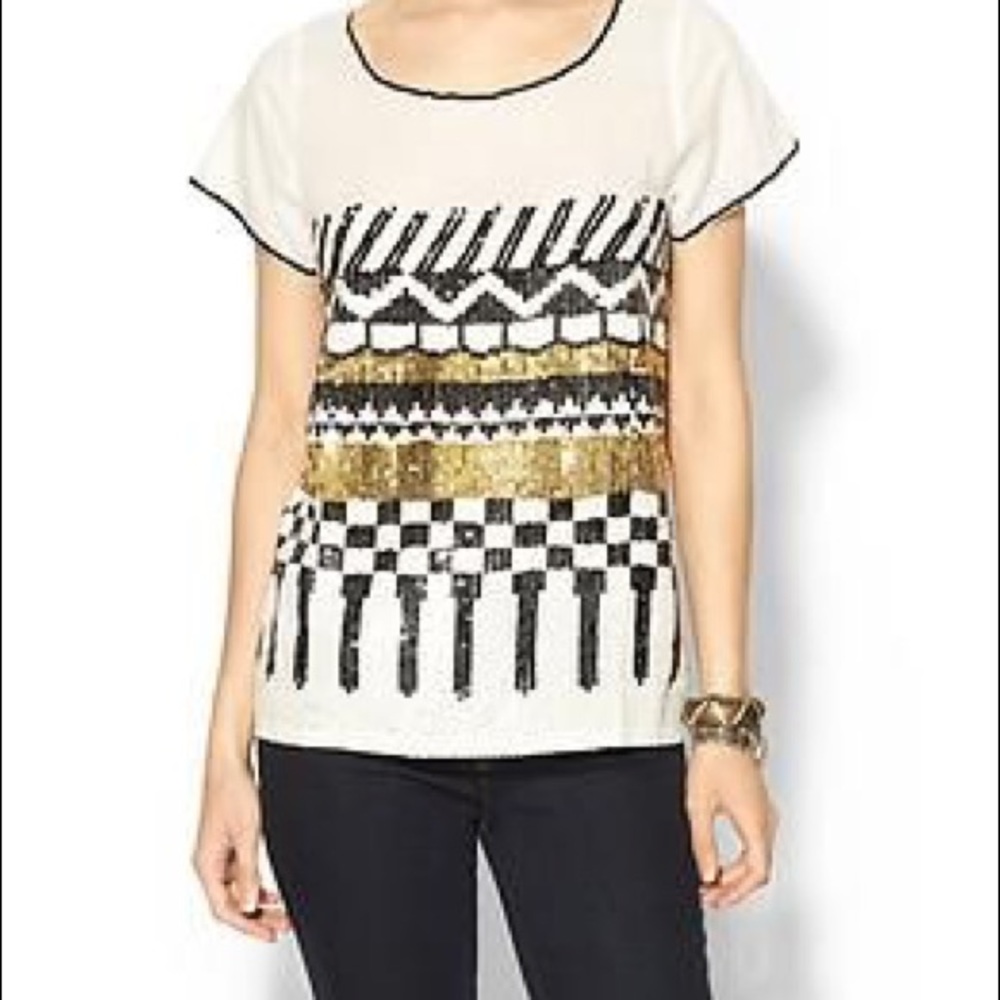 Sabine sequin tee