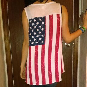 ST PATTYS SALE! NWOT American Flag Tank!