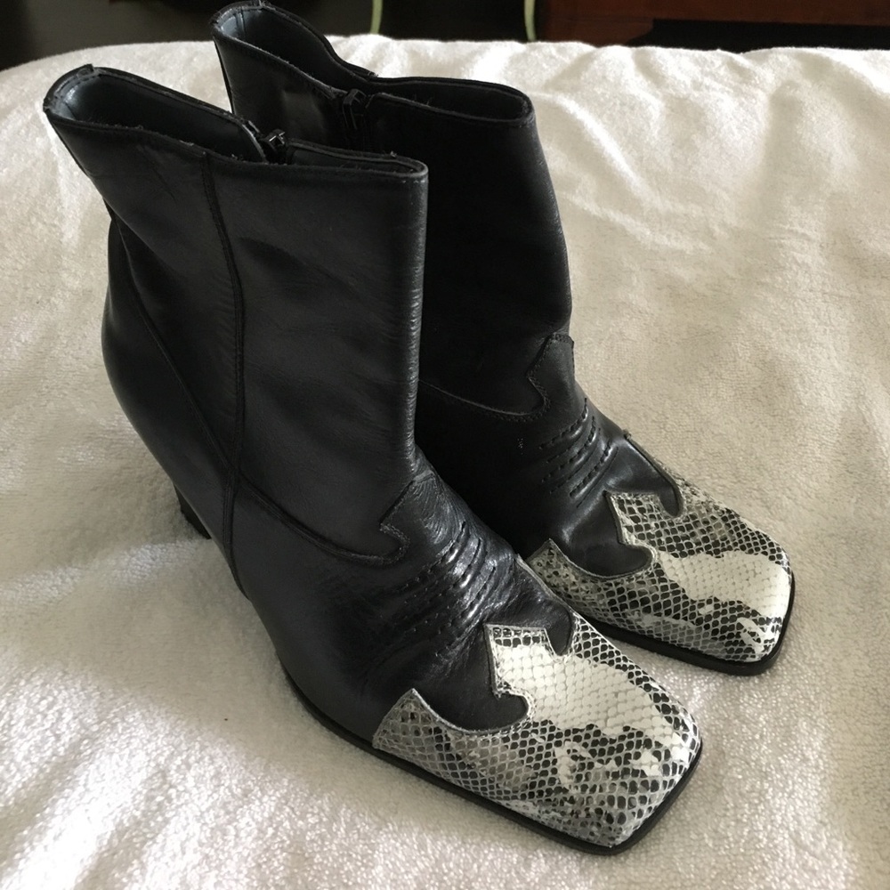 Brazilian Leather high heel boots - size 7.5