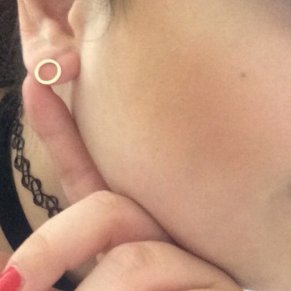 Circle earrings GOLD - Picture 2 of 2