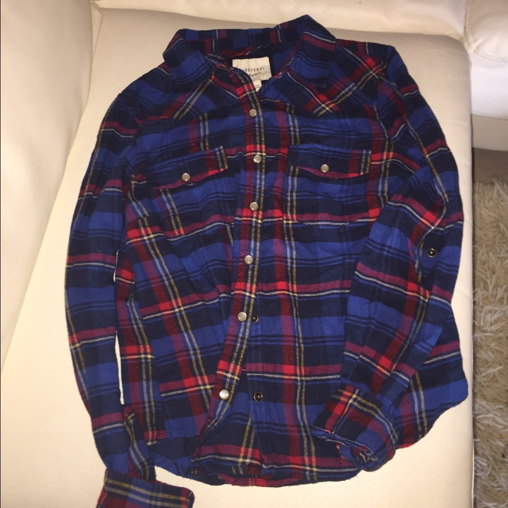 FOREVER 21 Plaid button up