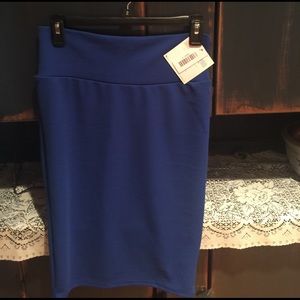 LulaRoe Cassie Skirt Royal Blue