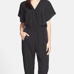 Donna Morgan Black Zipper Jumpsuit